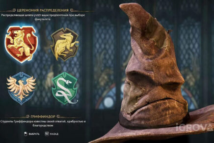 Выбираем факультет в игре Hogwards Legasy